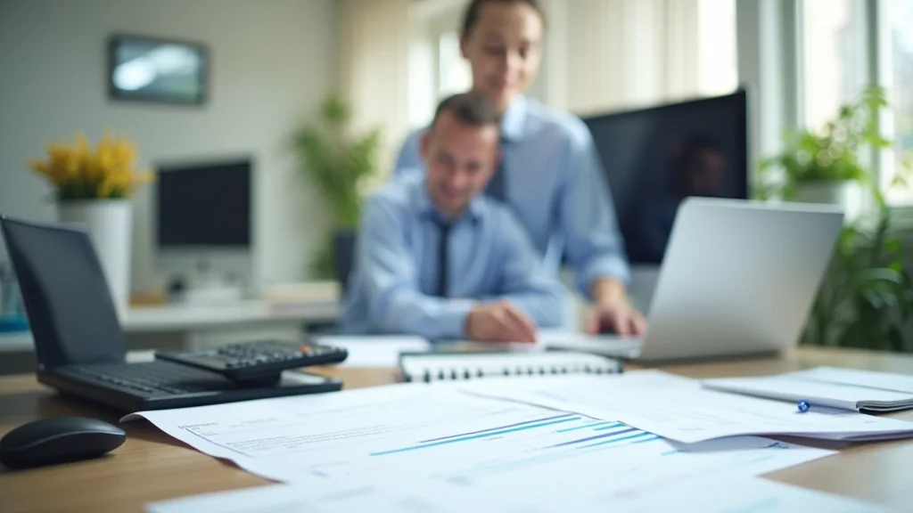 Werkplek met documenten en een agenda op het bureau